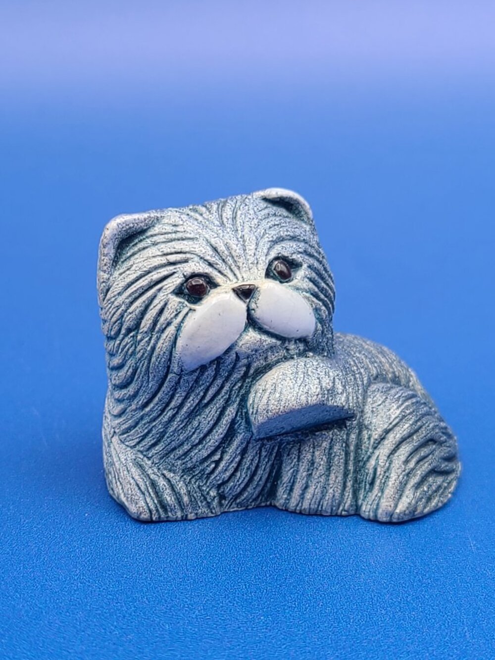 Artesania Rinconada Vintage Blue Persian Cat Kitten 335b Retired